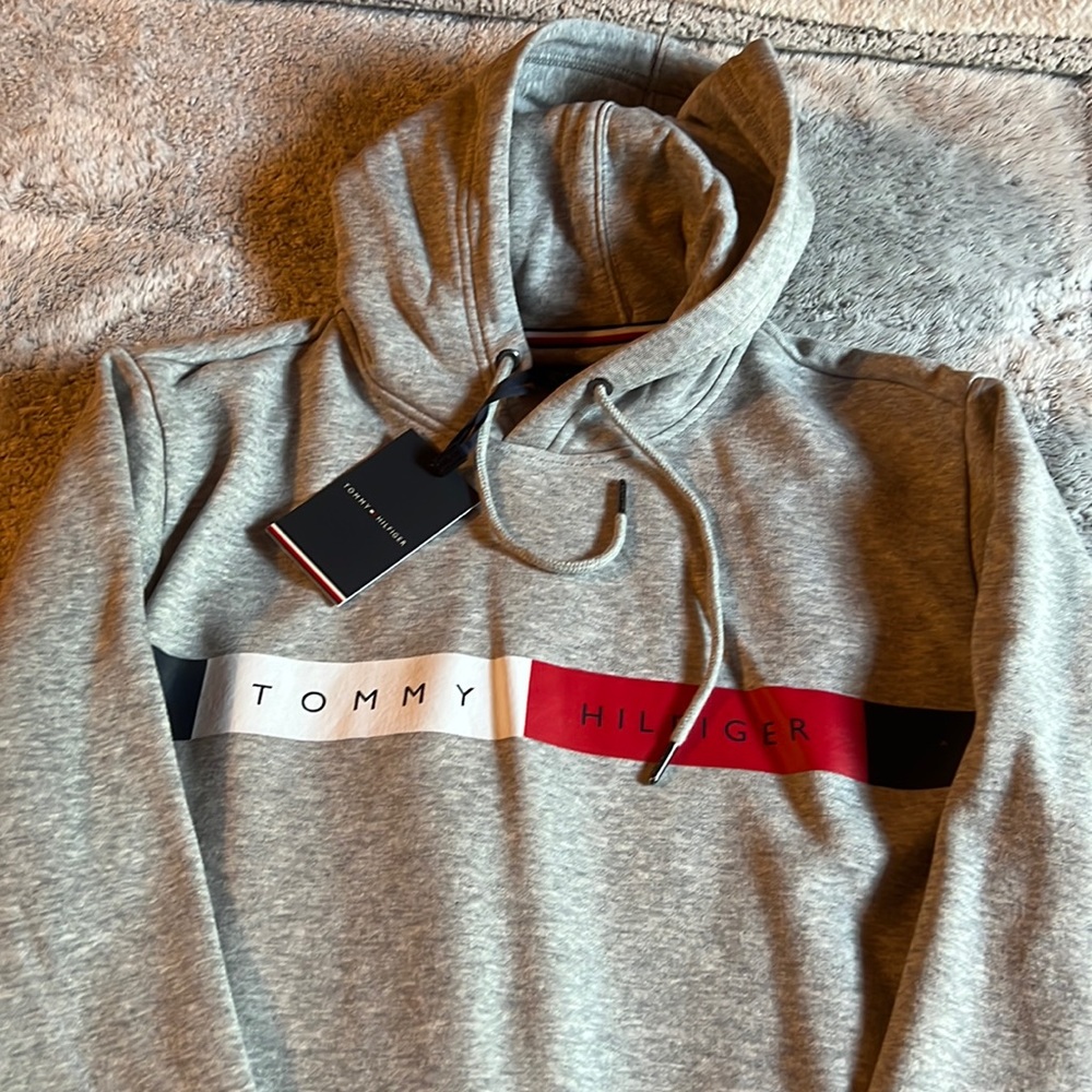 Tommy Hilfiger Hoodie Heather Gray NWT